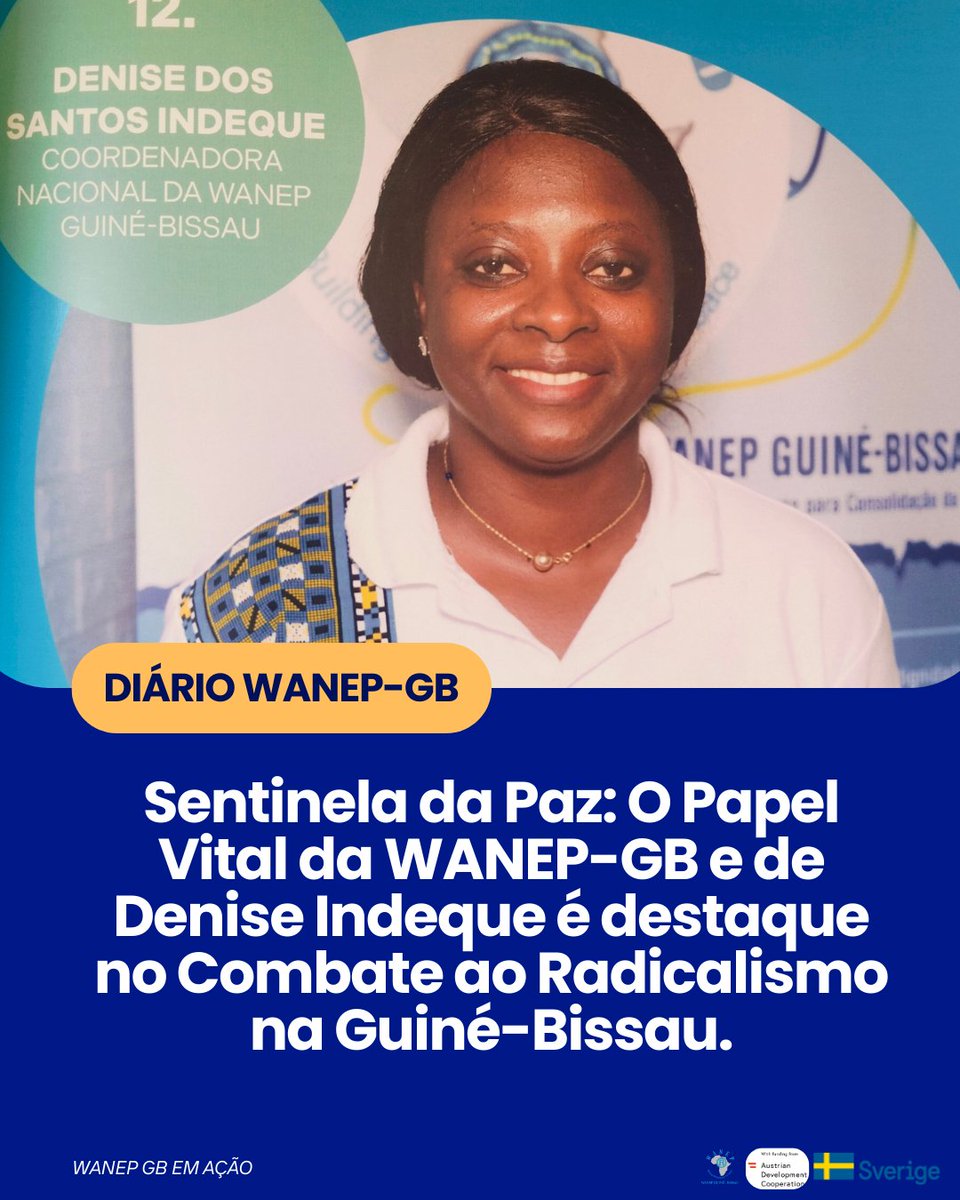 wanep_gb's tweet photo. Sentinela da Paz: O Papel Vital da WANEP-GB e de Denise Indeque é destaque no Combate ao Radicalismo na Guiné-Bissau.

"Vozes pela Paz e Tolerância Diálogo Inter-religioso como Caminho para a Estabilidade na Guiné-Bissau". https://t.co/FhxWy0u8UB