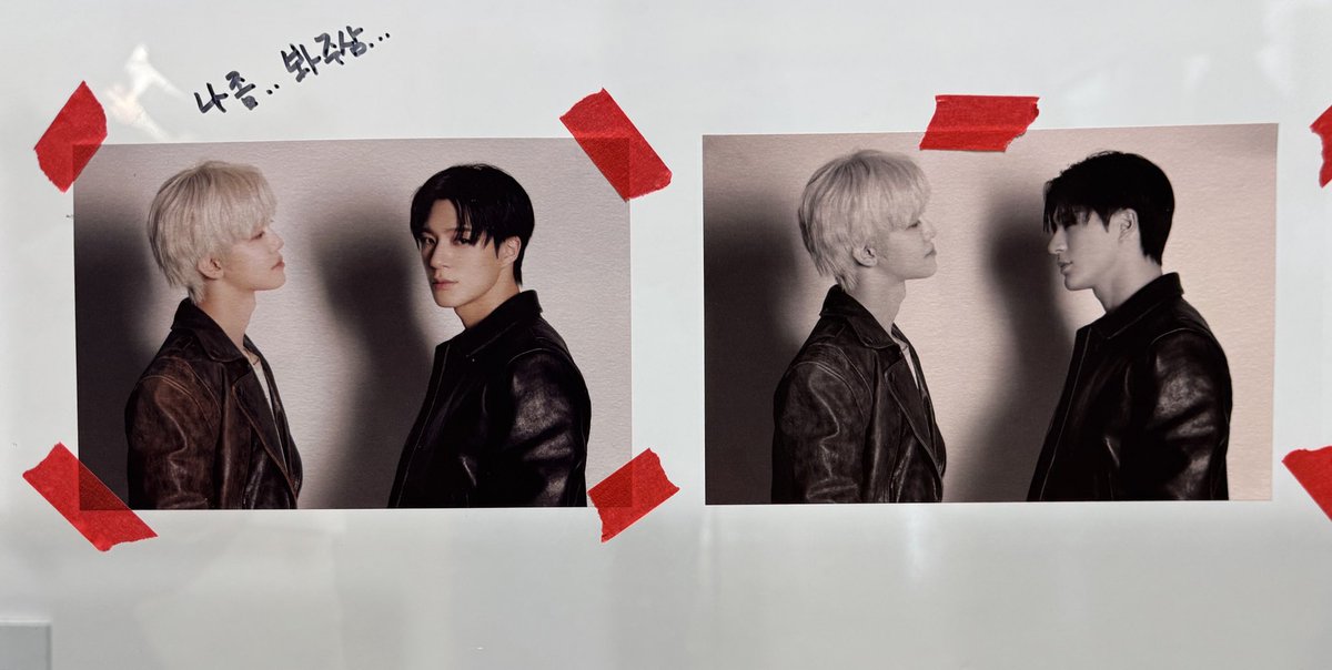 รูปนี้แจมินมาเขียนว่า

🐰 มองชั้น..หน่อยซี่...

ละรูปแรกเจโน่มองกล้อง รูปสองถึงหันมามองแจมิน 🥺🥺😭🥺🥺😭 มีลูกเล่น