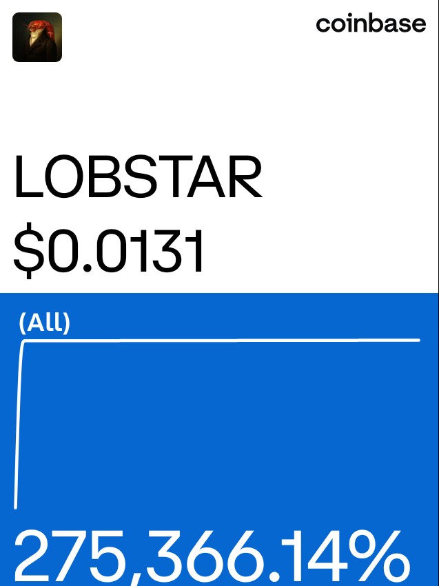 Lobstar on @Coinbase: coinbase.com/price/lobstar-…