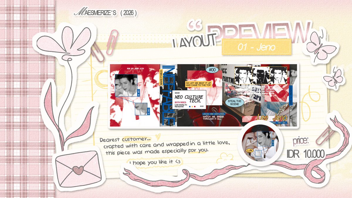 maesmerize's tweet image. もしもし!  💥📣
Help repost/rt please? Thank you 𖹭

Aku bawa layout ready stock NCT JNJM (Jeno &amp;amp; Jaemin) start from 3,5k aja wow O___O buat detailnya bisa cek alt ok? Bisa dijemput lewat DM atau Telegram aku yaa!

NCT JNJM Jeno &amp;amp; Jaemin layout #zonauang #zonaba