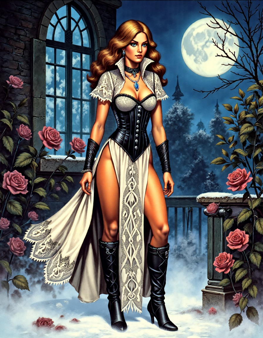 Project_VLA's tweet image. Iterations of old works 🎨🖌️

Not an anime one this time, but an fantasy illustraion I made with one of @DarkInfinityArt models when I still got my mage space supscription. But I forgot which model it was 🙈

#fantasyart #magespace #NanoBananaPro #AIGirl #AIArt