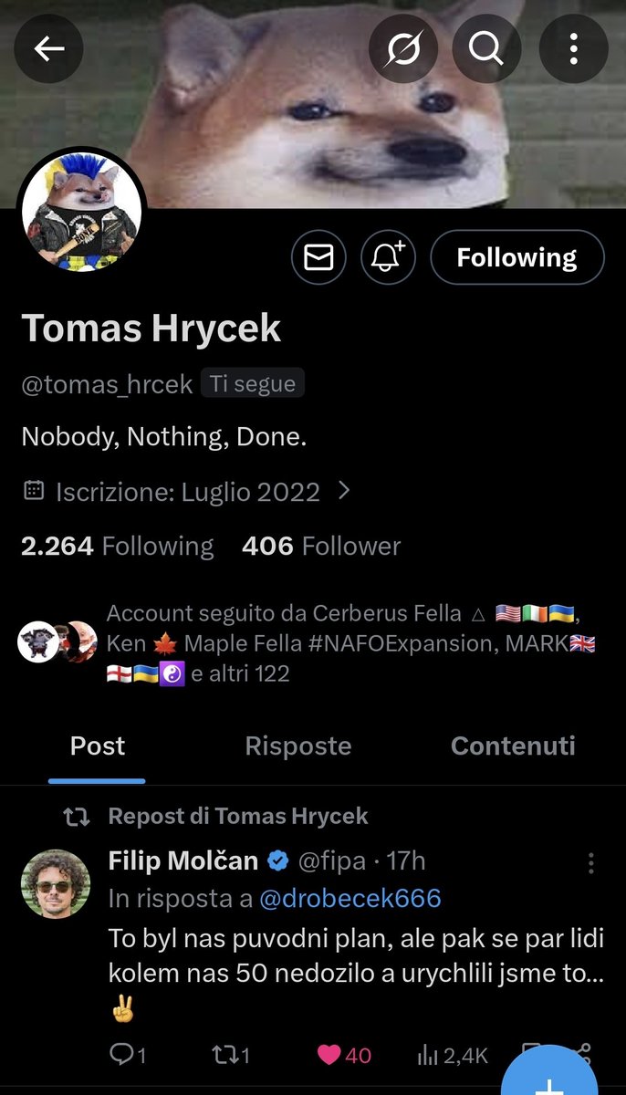 Hey friends and fellas, this #NAFOfella here only has 400 followers, he just followed me — can we give him a boost?

<a href="/tomas_hrcek/">Tomas Hrycek</a>