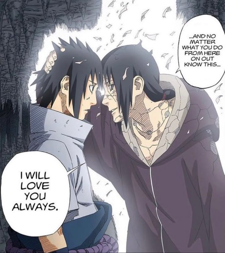 Wish he fully hugged him here Sasuke really needed it 🥹