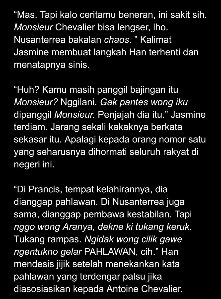 Lucu sekali aku, masih punya hutang milestones rilis cerita ini. Tapi pas nulis masih kepikiran "ada yang baca gak ya?" Terus malas dan ngerjain yang lain 🫠

Emang siapa jir yang masih baca beginian?