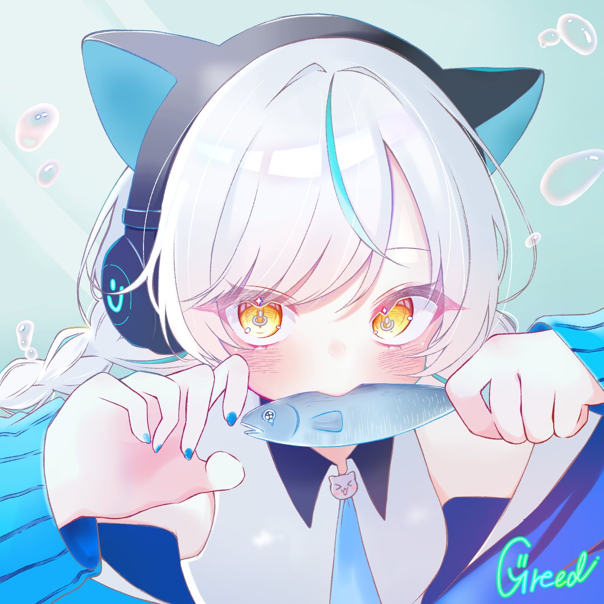 gouyoku0506's tweet photo. お魚くわえたウィネさん🐱
 #強欲な娘達
 #イラスト  #絵描きさんと繋がりたい 
 #絵描きさんフォロバ https://t.co/yyCwtEHgHc
