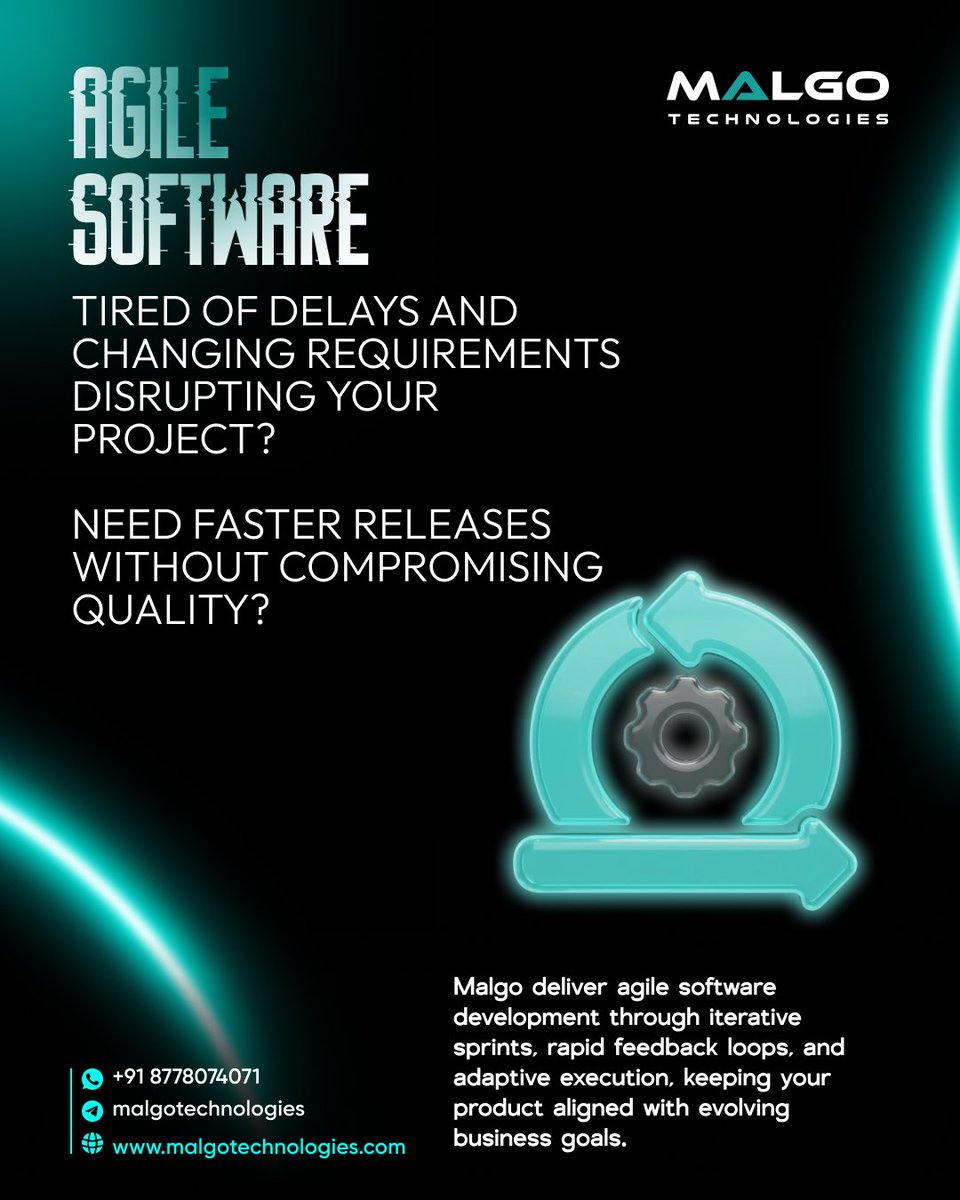 malgotech's tweet photo. When priorities shift, your development process should move with them not stall.

At #Malgo, structured sprints and continuous collaboration keep momentum strong from idea to release.

https://t.co/6K9gtobNPA

#AgileSoftware #AgileMethodology #TechTeams #SoftwareProjects https://t.co/KhxD0ZdrPW
