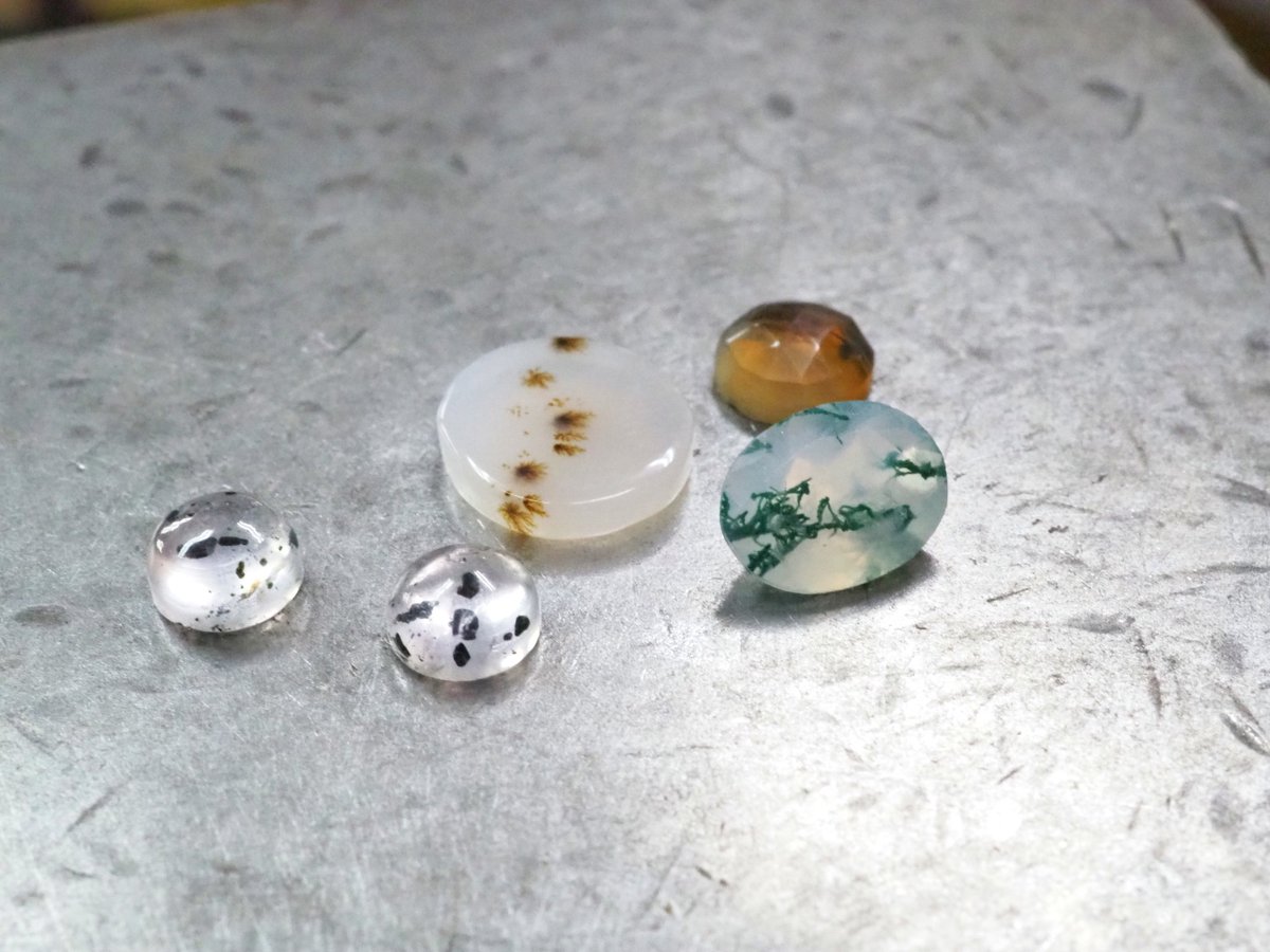 新しく手に入れた石 ドットクォーツ、デンドリティックアゲート