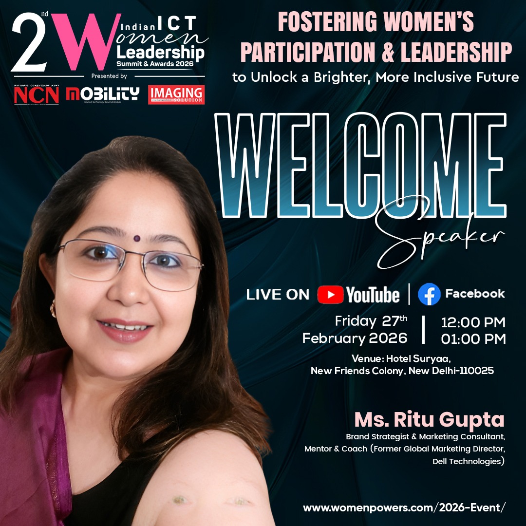 Welcoming Ms. Ritu Gupta at 2nd Indian ICT Women Leadership Summit &amp; Awards 2026

🌐 Register Now 👉 forms.gle/AkgyPQRS62HUP8…

#ICTWomenLeadership #IndianICTWomen <a href="/SwapanR56454932/">Swapan Roy</a> <a href="/imagingmag/">Imagingmag</a> #imagingsolution #imagingsolutionmagazine