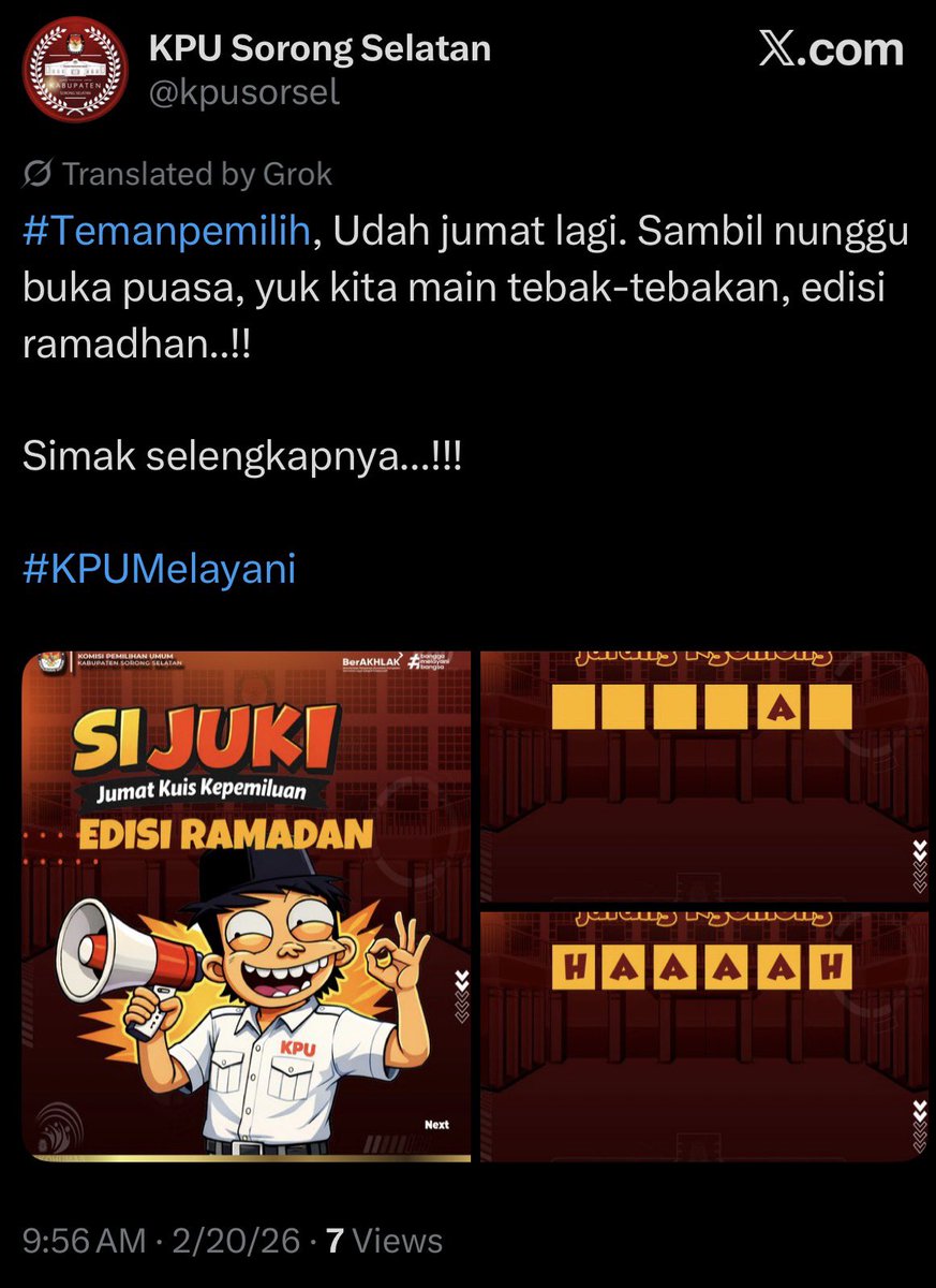 wah sudah di delete.

ijin majang barbuk ya <a href="/kpusorsel/">KPU Sorong Selatan</a> :