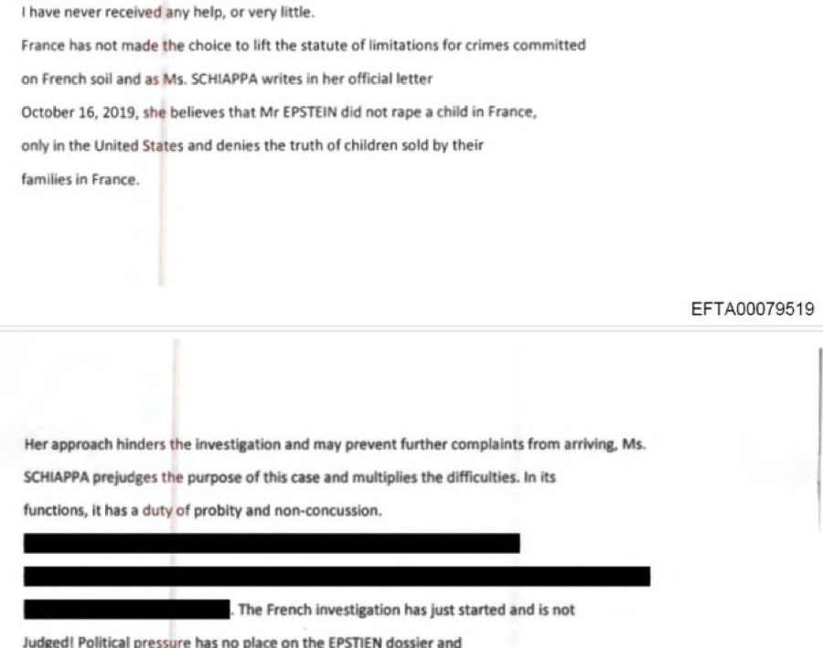 Il y a des bruits très insistants disant que <a href="/MarleneSchiappa/">🇫🇷 MarleneSchiappa</a> serait impliquée dans l’étouffement des dossiers Epstein.
C’est vrai Marlène ?
J’espère que non.
Parce qu’avec l’histoire du fonds Marianne ca ferait beaucoup…

(🙏 <a href="/myriampalomba/">Myriam Palomba</a> )