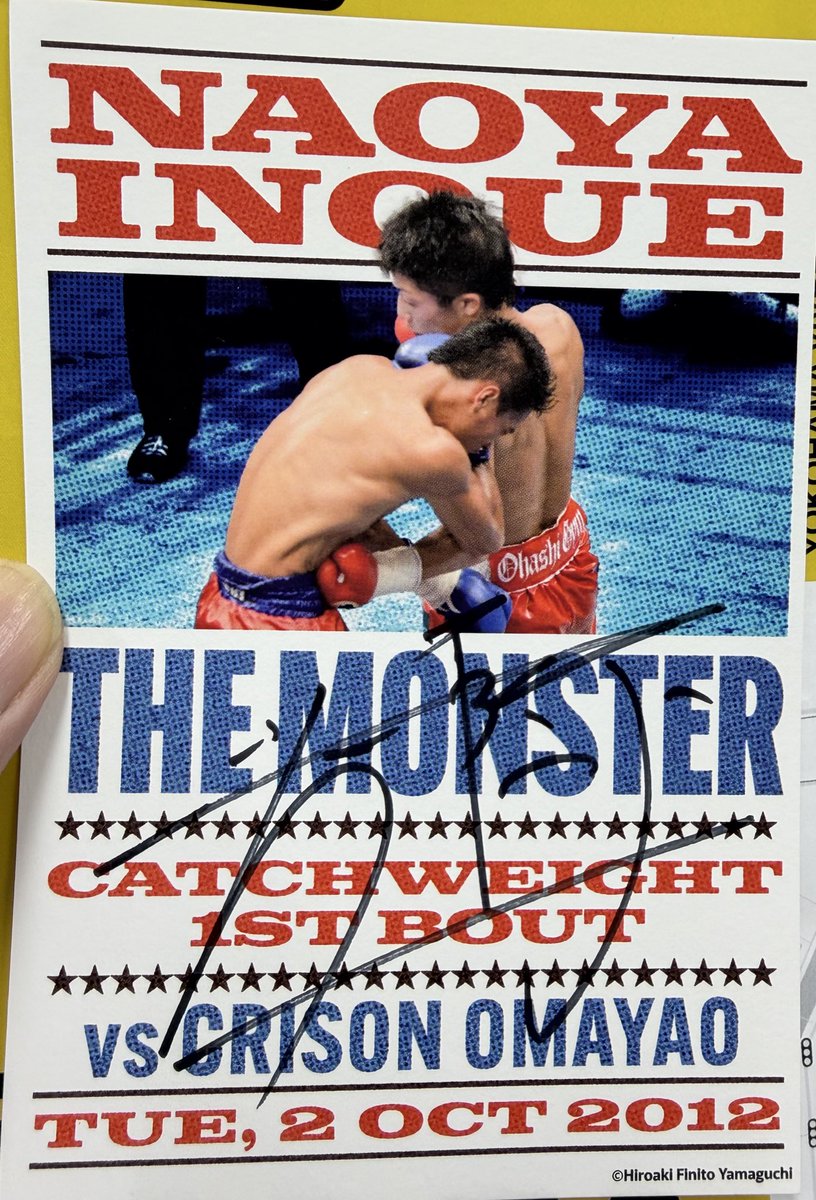 Naoya Inoue, the P4P 👑, signing autographs for fans at a pop up