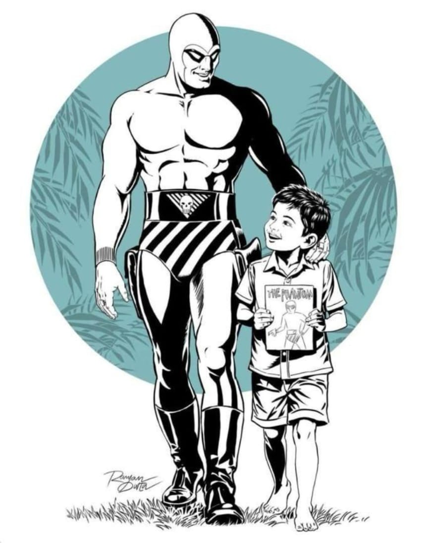 The Phantom turns ninety today. Time passes and generations change, but the Ghost Who Walks remains eternal.

Celebrating his ninety years feels like celebrating a part of my own journey, the dreams, the inspiration, and the quiet strength he planted within me long ago.