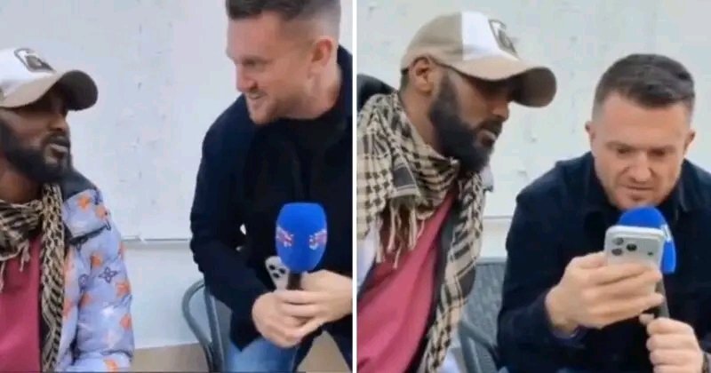 Tommy Robinson tries to mock Somali asylum seeker in Rome, Italy.

Turns out the guy is a hero who received a civil medal for bravery in Germany after he helped prevent an Afghan man claiming more lives in a knife attack in Aschaffenburg.

Tommy can't believe his eyes when the
