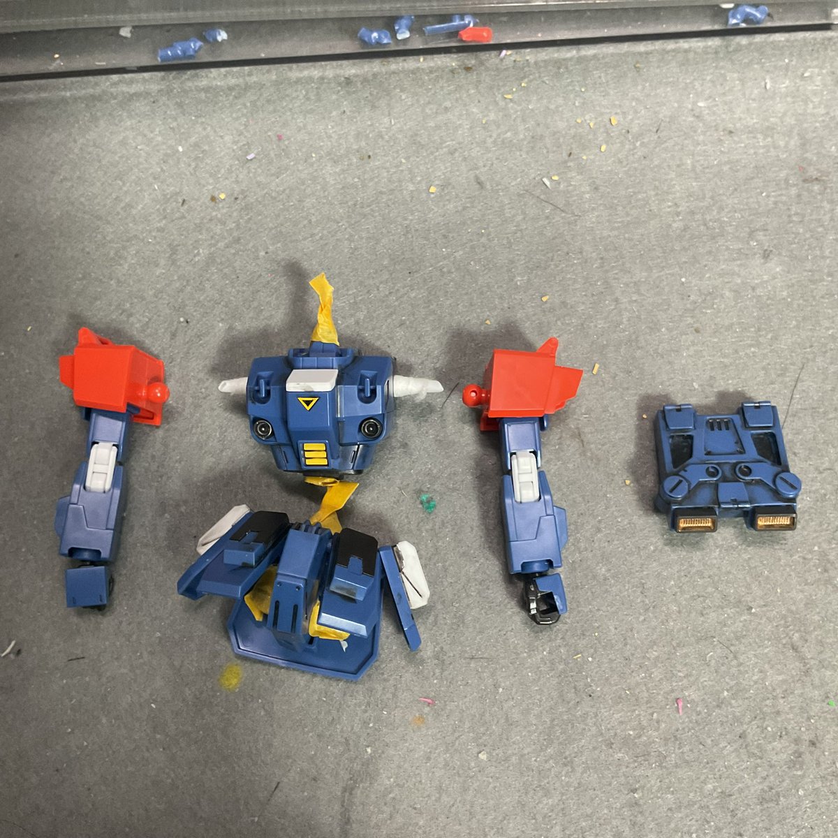 BD 2号機 進捗 出かけるので今日はここまで EXAMのガンダムフェイスも