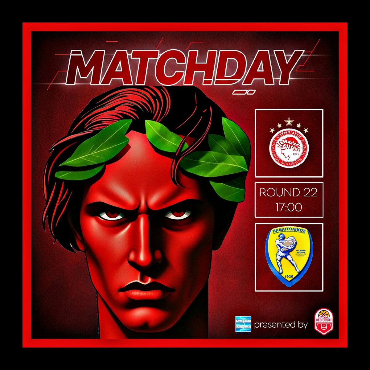 🔴⚪ 𝗚𝗮𝗺𝗲𝗱𝗮𝘆 𝗶𝗻 𝗣𝗶𝗿𝗮𝗲𝘂𝘀 
💥 𝝥ά𝝻𝝴 𝝝𝞀ύ𝝺𝝴 

⚽ 𝗦𝘂𝗽𝗲𝗿 𝗟𝗲𝗮𝗴𝘂𝗲 - 𝗥𝗼𝘂𝗻𝗱 𝟮𝟮
🆚 𝗣𝗮𝗻𝗮𝗶𝘁𝗼𝗹𝗶𝗸𝗼𝘀
🕒 𝟭𝟳:𝟬𝟬 🇬🇷
📍 #𝗙𝗶𝗴𝗵𝘁𝗙𝗼𝗿𝗥𝗲𝗱𝗔𝗻𝗱𝗪𝗵𝗶𝘁𝗲
📺 𝗖𝗼𝘀𝗺𝗼𝘁𝗲 𝗦𝗽𝗼𝗿𝘁 𝟭 𝗛𝗗

#𝗥𝗲𝗱_𝗖𝗼𝘂𝗿𝘁 #𝗢𝗹𝘆𝗺𝗽𝗶𝗮𝗰𝗼𝘀𝗙𝗖