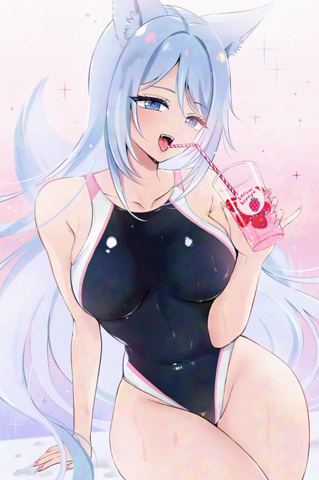 競泳水着🍓
#skeb 
#Commission 