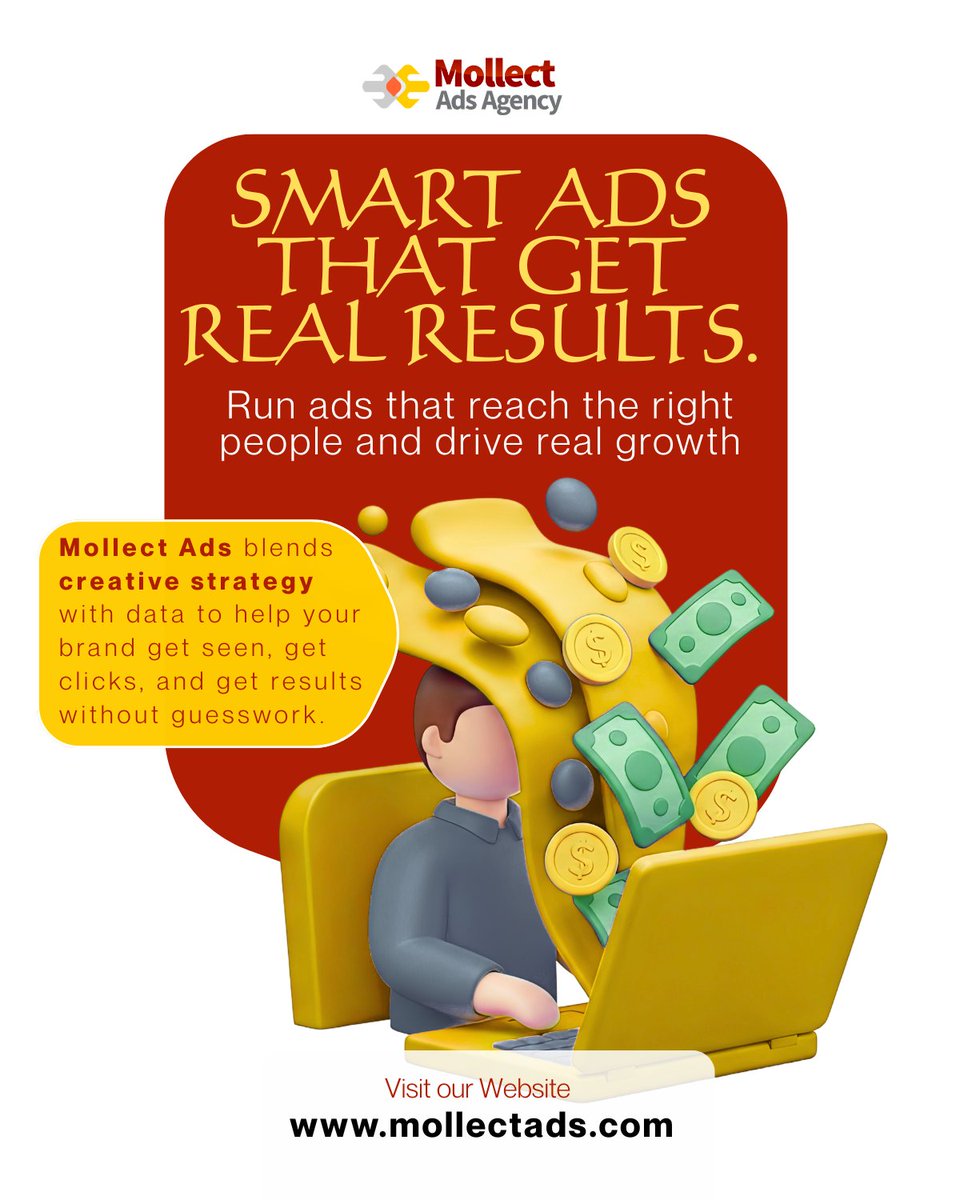 mollectads's tweet photo. Smart ads that get real results.
#MollectAds #DigitalAdvertising #MarketingAgency https://t.co/a2RP1RGras