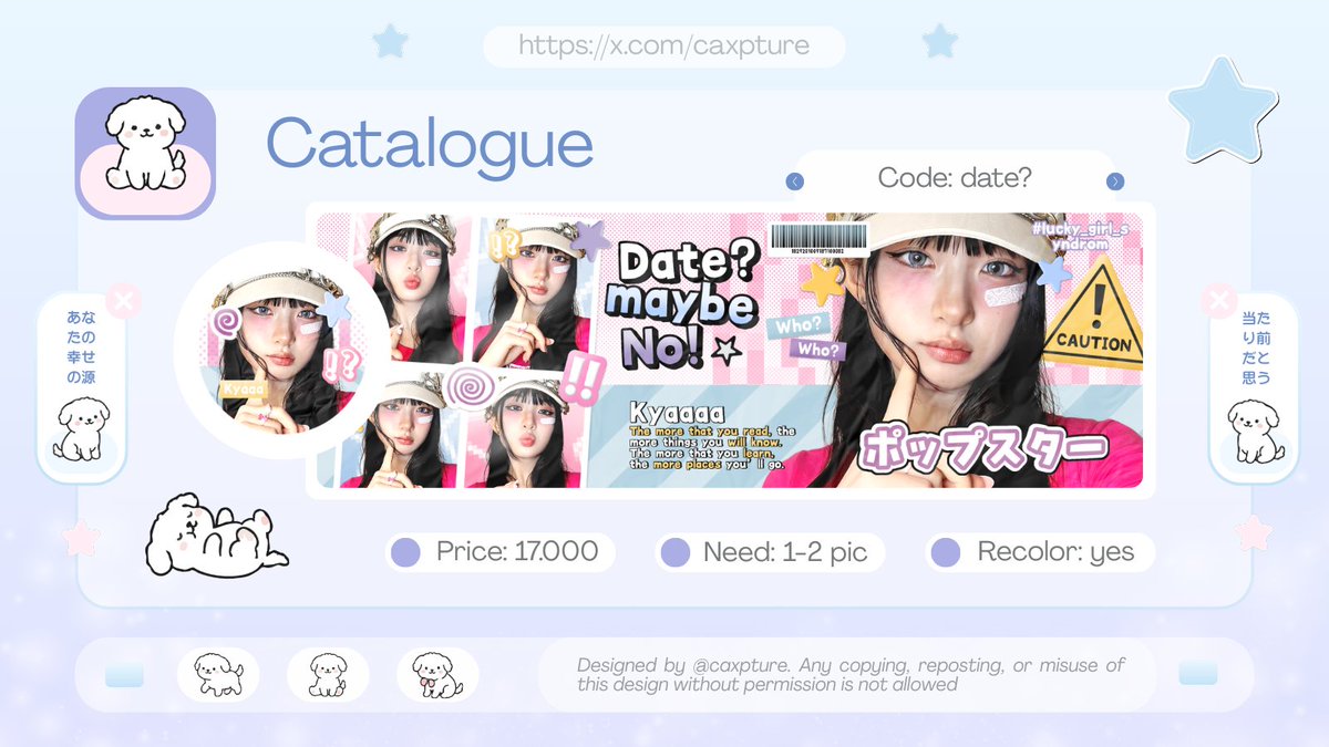 caxpture's tweet image. Help repost? Thank you!

Hai, setelah lama gak aktif BA, aku mau aktif lagi! Kenalan yuk sama set up dan 7 anak-anak baru aku! Kalau ada yang gak aman, let me know! Aku juga mau optip semua katalog layout di bawah dengan harga special. Scroll down!

#zonauang #zonaba #zonabu