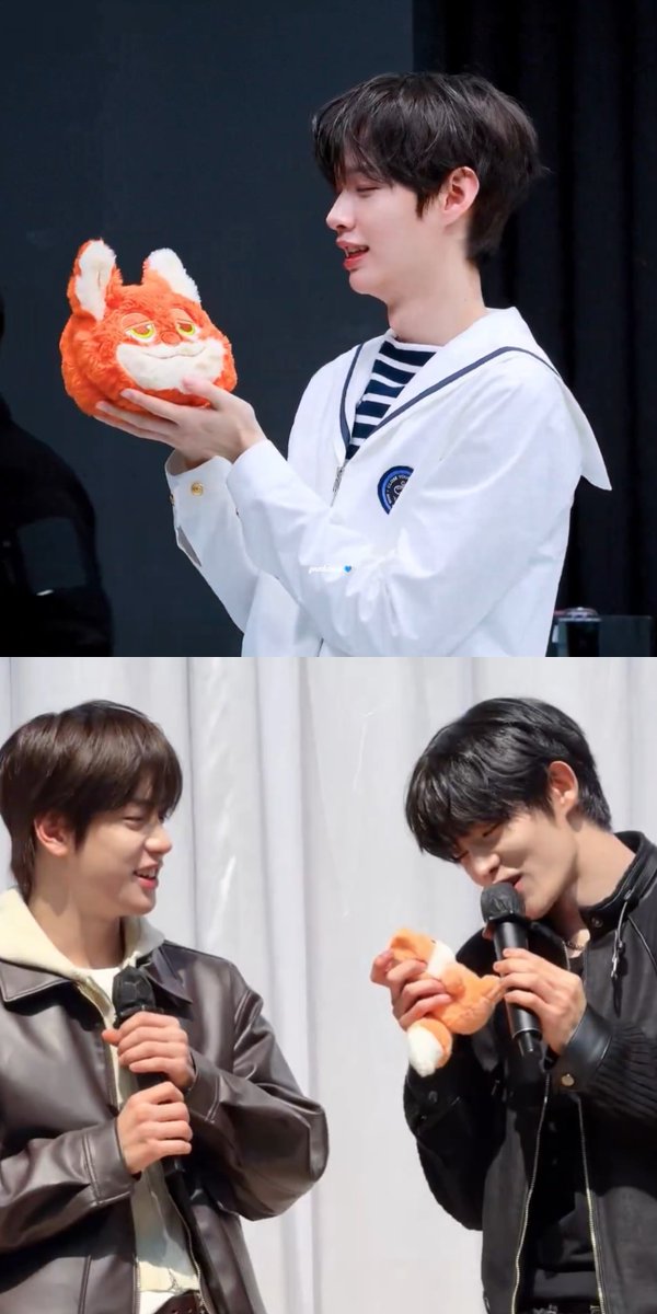 the way they use fox plushies as yeojun's representative at the fansigns so it feels like he's there with them too ☹️