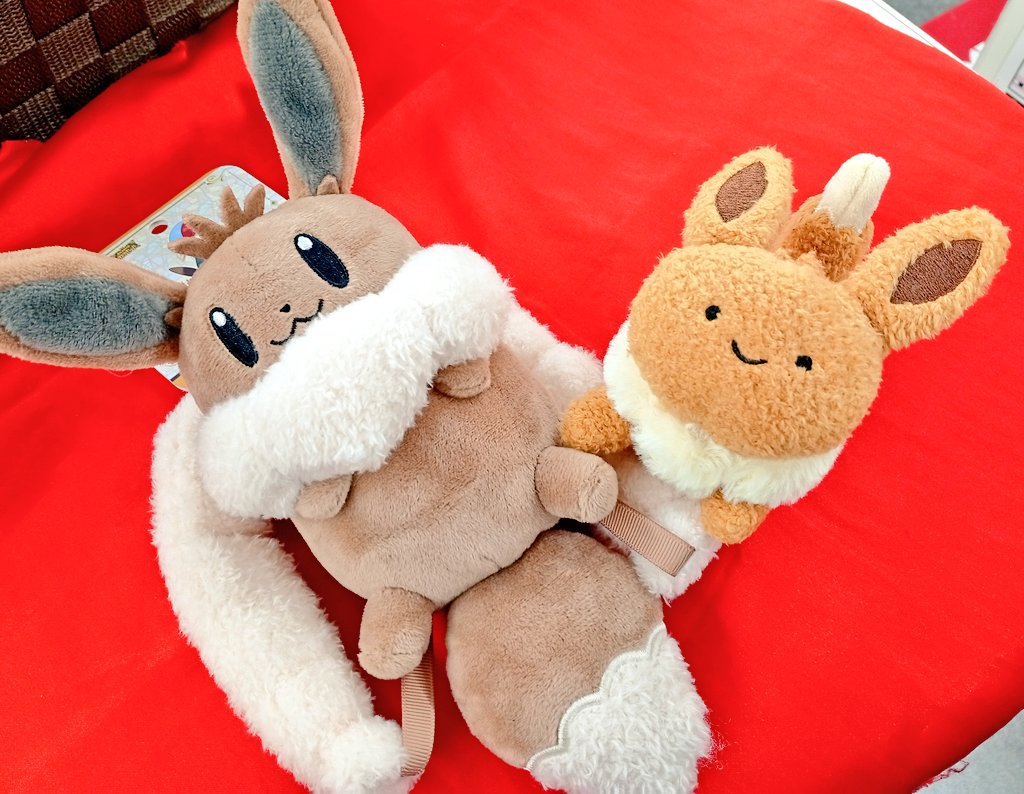 入荷情報】 ポケモン pokemon ボタンのイーブイリュック型ポーチ