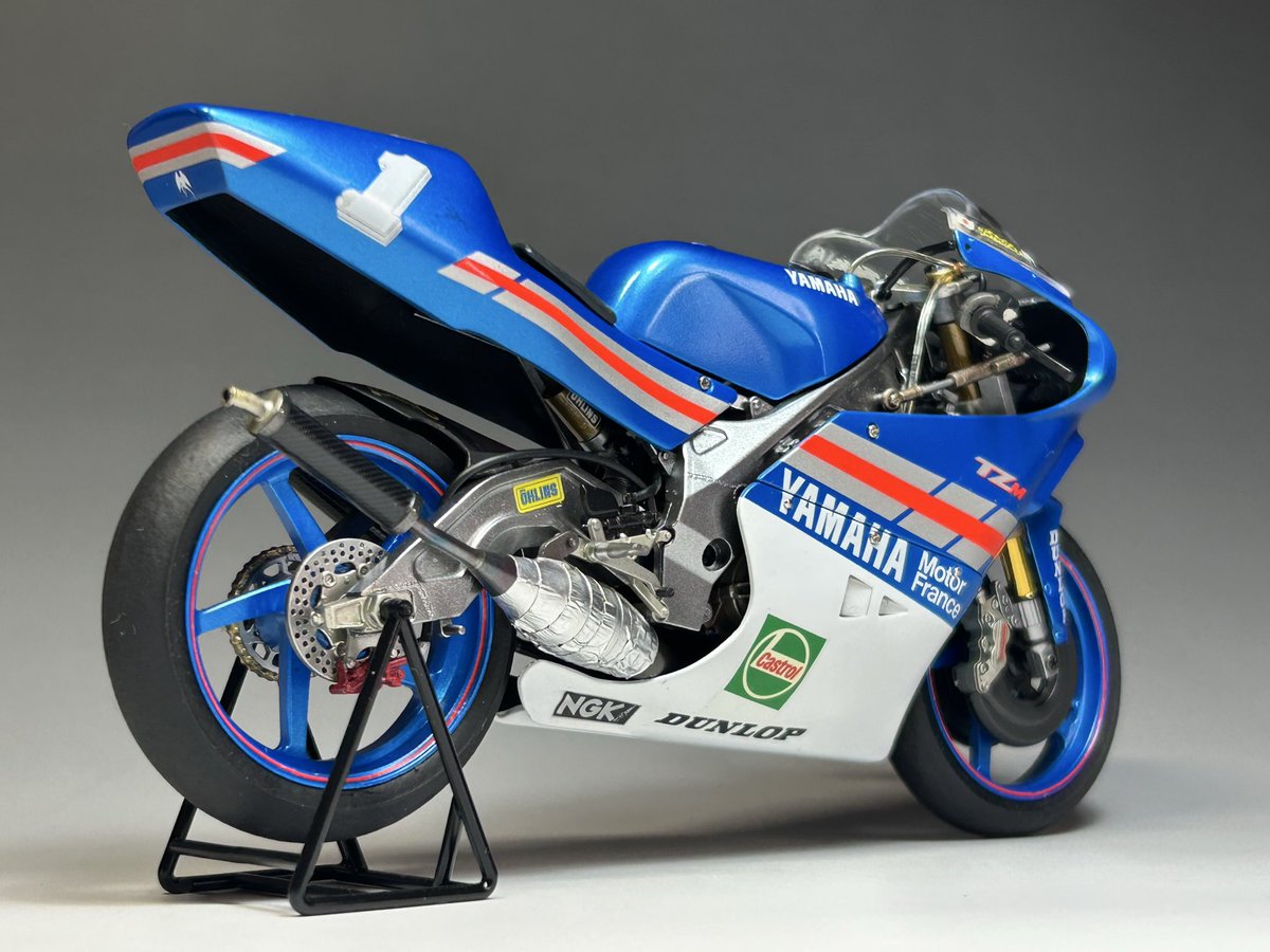 魅力のある青を見せてください見た人全員強制 #バイク模型が好きだ