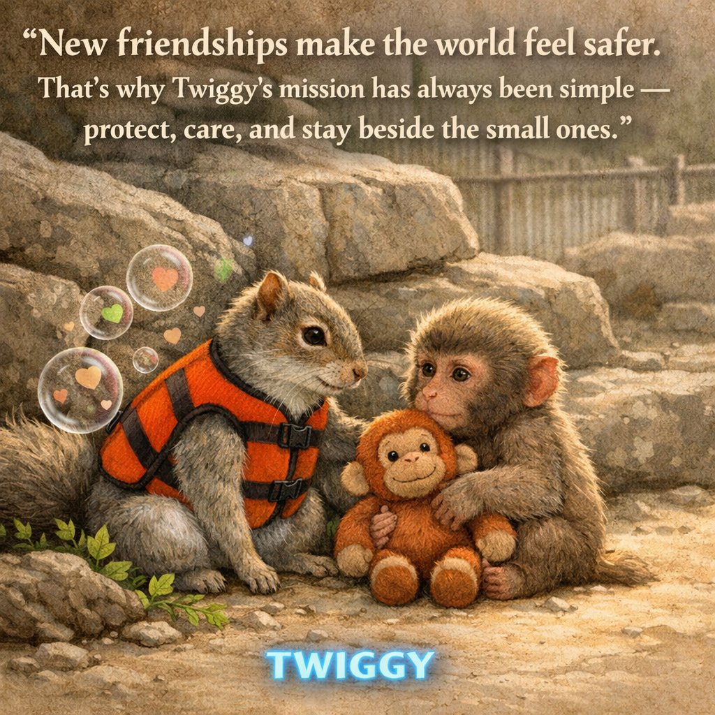 Twiggycommunity's tweet photo. @Rainmaker1973 Every new friend makes the world feel a little less lonelyโฆ
would you welcome a small squirrel too? ๐ฟ๏ธ๐ค
#PanchiKun #BabyMonkey #MonkeyFriends #WildlifeLove https://t.co/3nkwP0dXbu