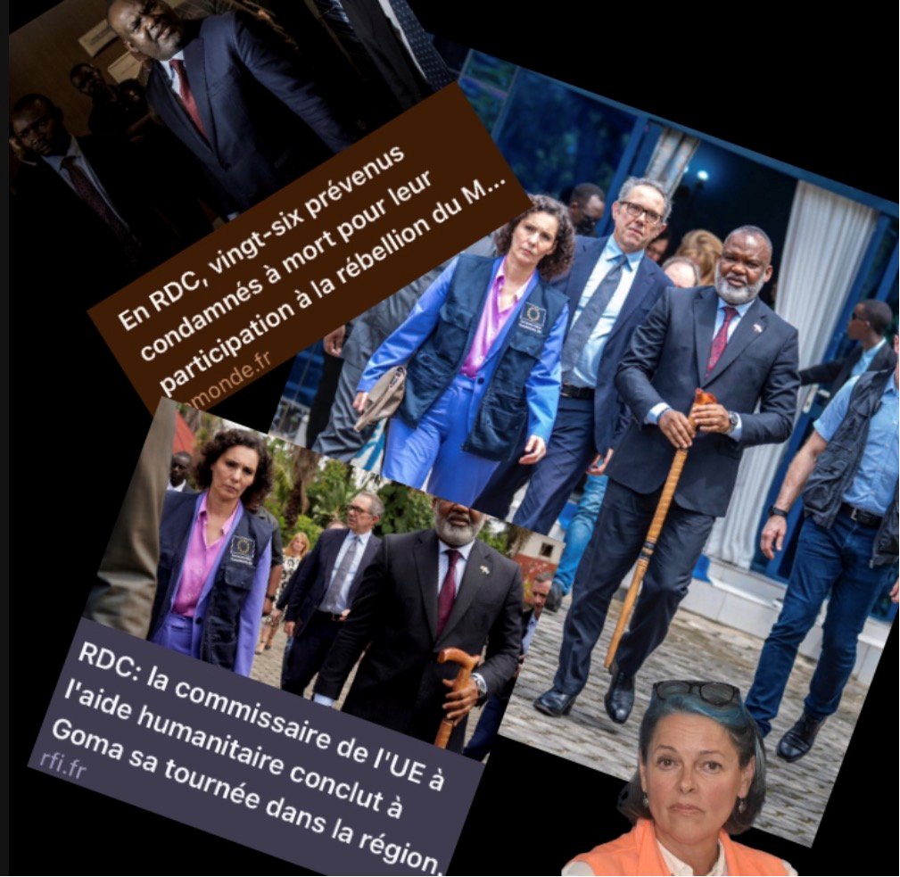 La commissaire européenne à la gestion des crises et à l'égalité, <a href="/hadjalahbib/">Hadja Lahbib</a>, a commis une grave erreur en rencontrant, le 20 février 2026 à Goma, le condamné à mort, Corneille Nangaa.

À noter, la manipulation symbolique du bâton.

Mobutu Sese Seko au Zaïre portait un bâton