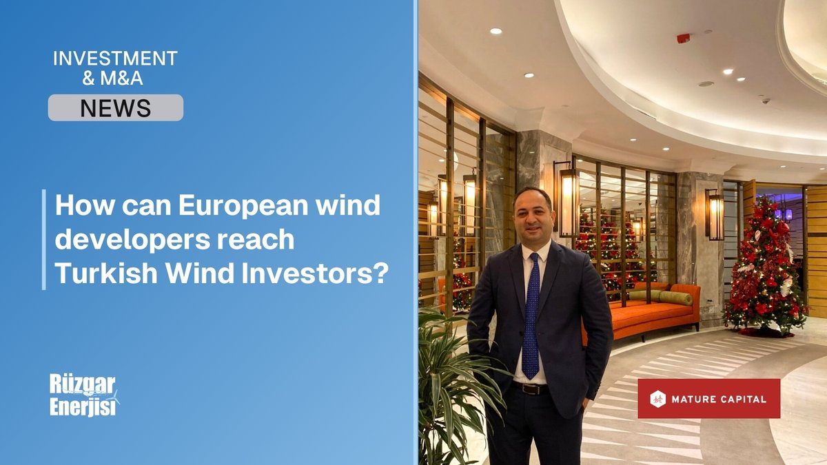 RuzgarEnerjisiD's tweet photo. How can European wind developers reach Turkish Wind Investors?
15 GW installed capacity.
Active investor base.
A growing cross-border M&A bridge.
Details in our latest feature. https://t.co/EjZd0Vzw9I
#WindEnergy #WindM&A #TurkeyWind #CrossBorderInvestment #Renewables https://t.co/KvPhvmm7Qq