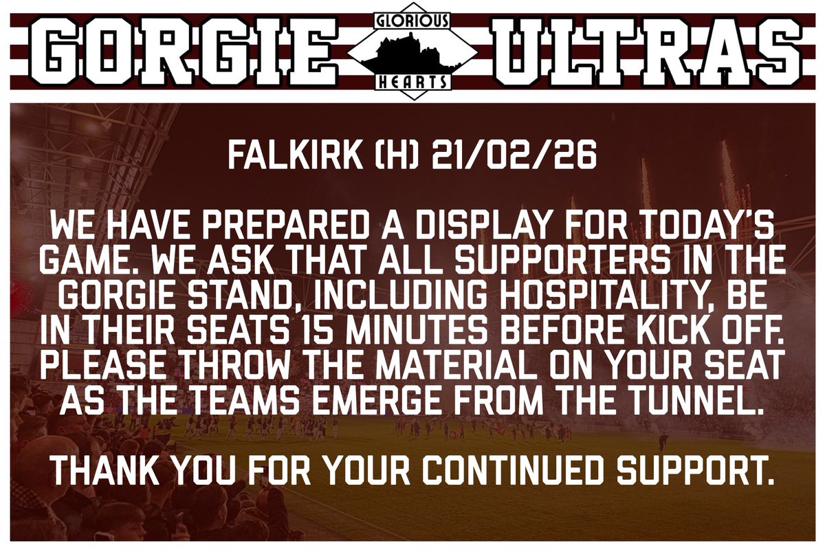 Gorgie Ultras tweet media