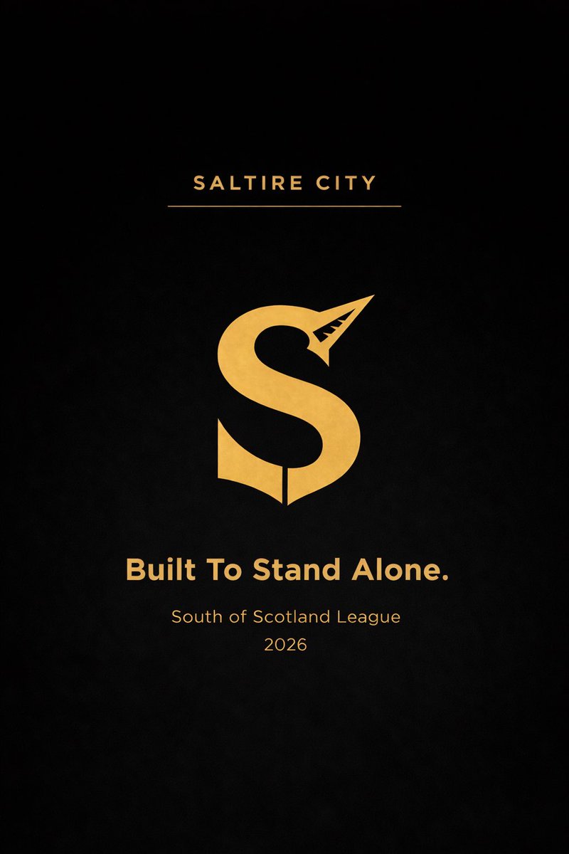 Every club starts somewhere.

Ours starts here.

No history.
No hand-me-downs.
Just standards and people willing to build.

South of Scotland League. 2026.

#SaltireCity #RoadTo2026