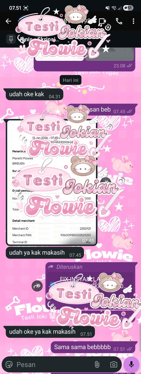 Flowie! Joki tugas with 4.5k+ testi✨️ tweet media