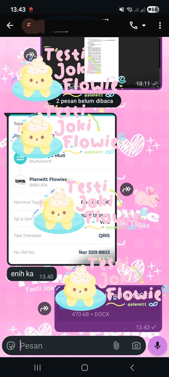 Flowie! Joki tugas with 4.5k+ testi✨️ tweet media