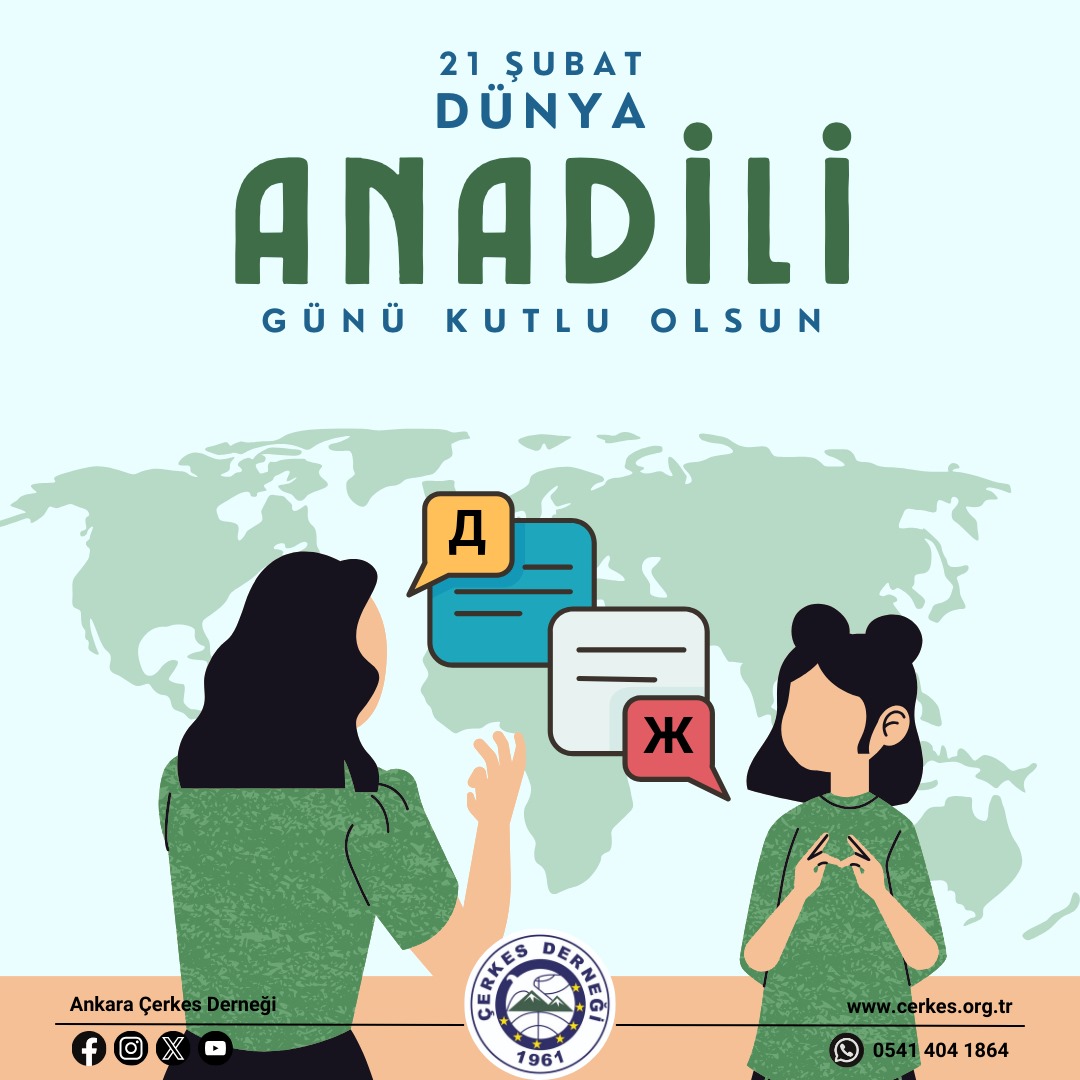 Anadilinle yaşamak, 
Anadilinde eğitim 
Yaşamsaldır! 
Halkların Anadiliyle yaşayabildiği, dillerin üzerindeki baskının ve yasakların olmadığı, dillerin yok olma tehlikesi olmadığı bir dünya dileğiyle! 
Anadili haktır! 
21 Şubat Dünya Anadilinde Günümüz kutlu olsun.