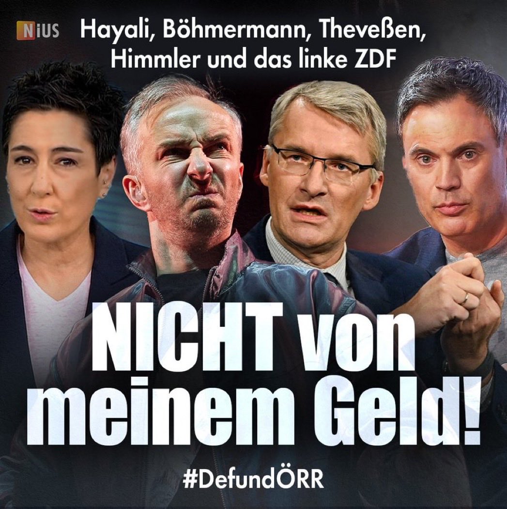 Abberufen… so, so! Nicht entlassen, gar verantwortlich. Die taucht irgendwo wieder auf, wird weiter mit unsäglichen GEZ gepampert. Hauptverantwortlich ist Hayali! Und die gehört dafür gefeuert! Die wird offenbar weiter rausgehalten. Sie munckelt, propagandiert uv. Weg mit GEZ!