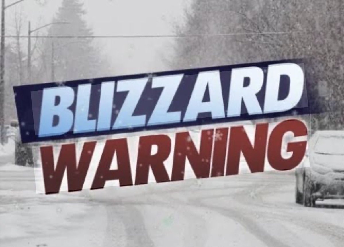 DealPolice's tweet photo. BLIZZARD WARNING IN EFFECT FROM 10 AM SUNDAY TO 6 PM EST MONDAY FOR OUR SERVICE AREA.

Blizzard conditions expected. Total snow accumulations between 12 and 20 inches are possible. 

Residents on snow restricted streets are reminded to find alternate parking, https://t.co/E9JnV3MU4h