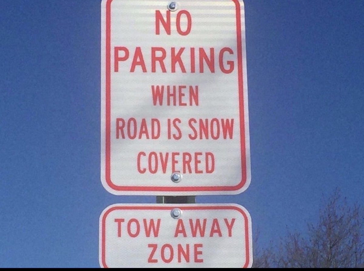 DealPolice's tweet photo. BLIZZARD WARNING IN EFFECT FROM 10 AM SUNDAY TO 6 PM EST MONDAY FOR OUR SERVICE AREA.

Blizzard conditions expected. Total snow accumulations between 12 and 20 inches are possible. 

Residents on snow restricted streets are reminded to find alternate parking, https://t.co/E9JnV3MU4h