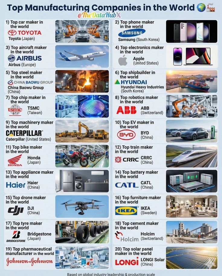 Top Manufacturing Companies in the world