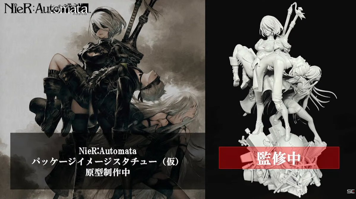 Nier:Automata 9th Anniversary ／ SQUARE ENIX Package Art Statue