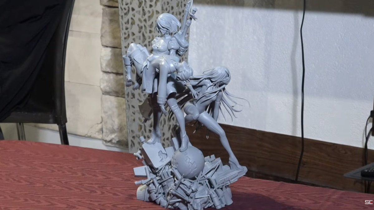 Nier:Automata 9th Anniversary ／ SQUARE ENIX Package Art Statue