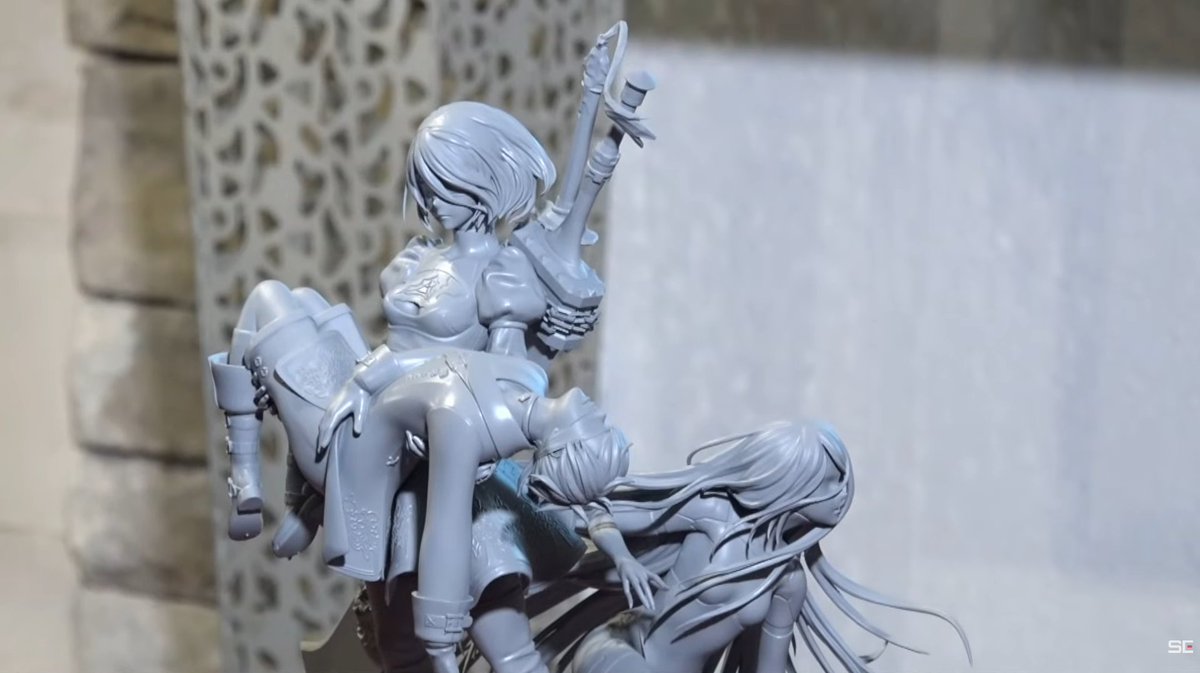 Nier:Automata 9th Anniversary ／ SQUARE ENIX Package Art Statue