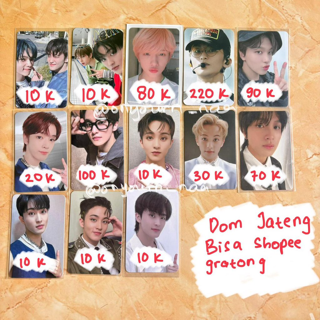 Wts aab nct ready ina bisa oren yuk dm ajaa yaa