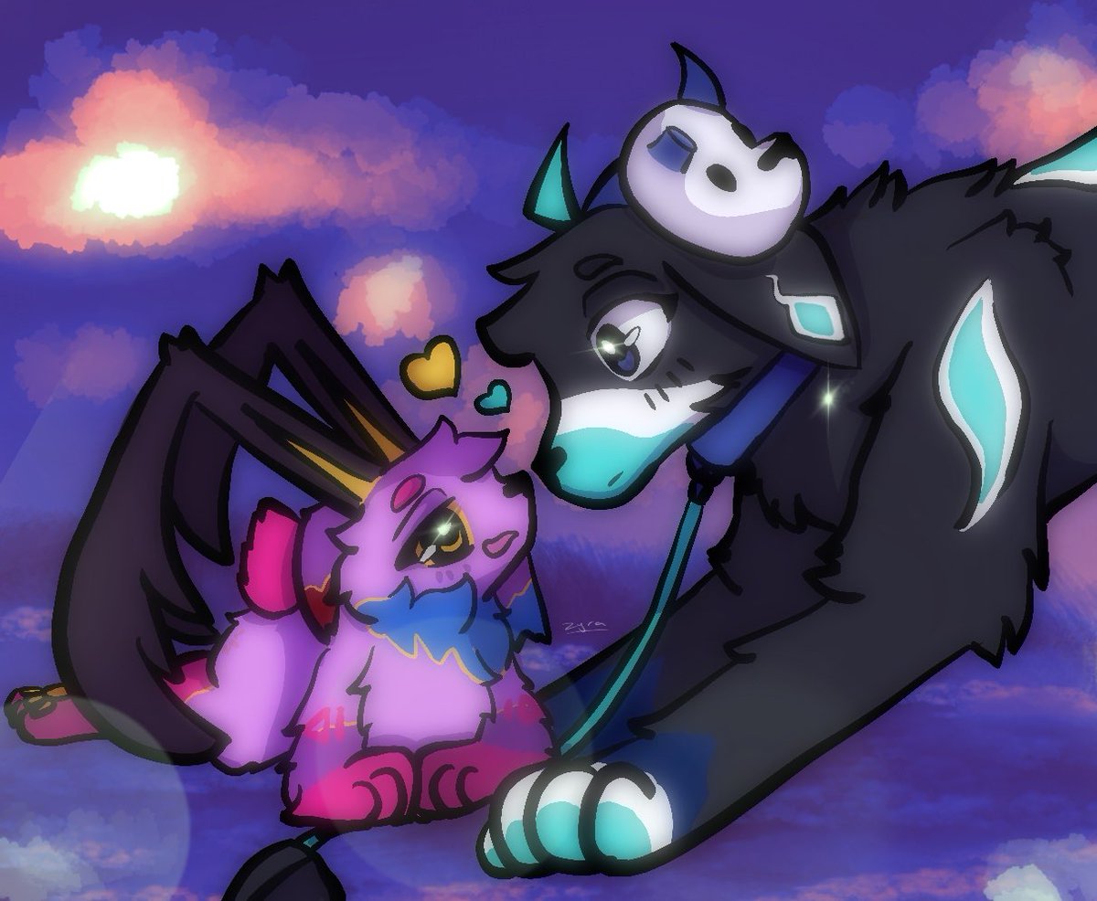 ZyraTheWolf's tweet photo. I have to say one of my favorite pieces so far.
Finished work of the sketch artwork I done for @4C1D1K and @Susume_Reiki
#Reikillustration #4C1DART https://t.co/gIMAaCjCMH