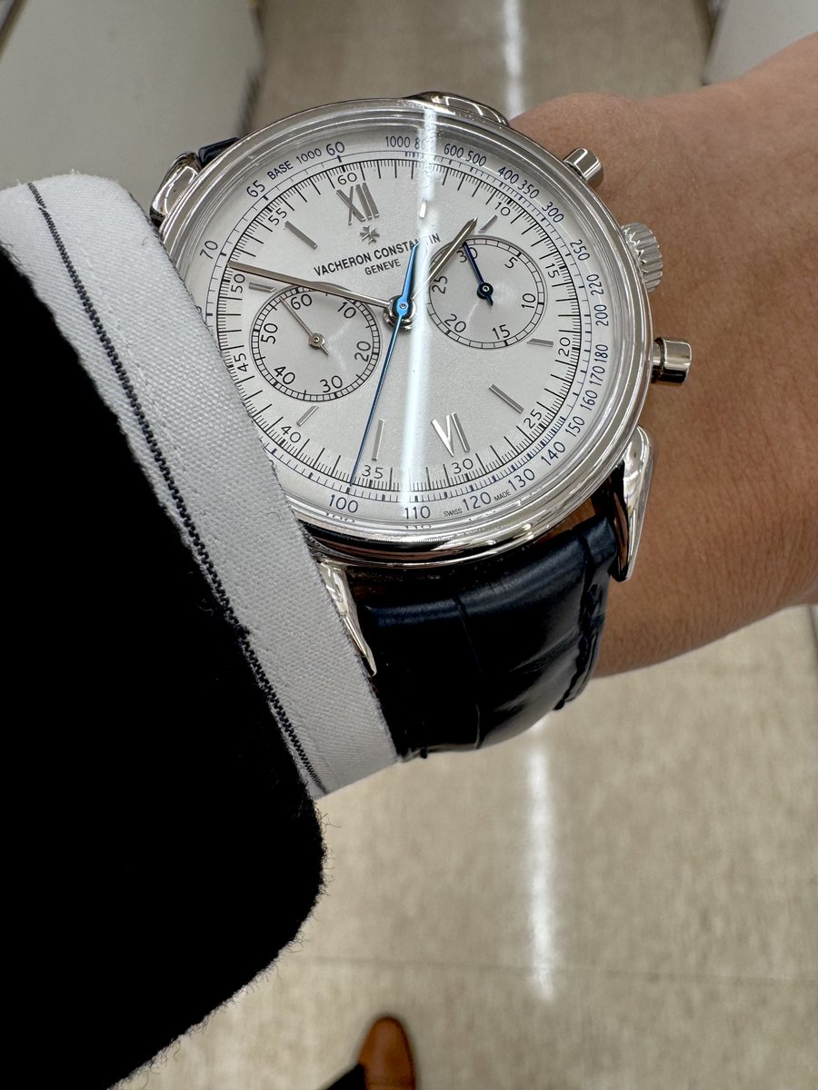 clronosuke's tweet image. シルバー文字盤にブルースチール針が際立ちます👍