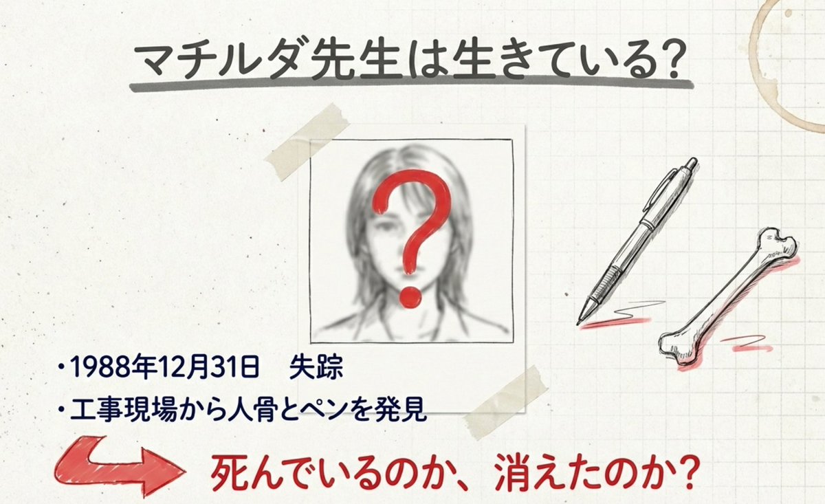 anidoraend's tweet photo. ラムネモンキー、マチルダって本当に死んでるのか？
犯人は誰？最終回、結末は？
第6話まで観てきて ・骨がマチルダのものか未確定 ・ランボーは犯人じゃなかった ・白馬がマチルダの孫かもしれない
…という衝撃の展開が続いてる。
https://t.co/CG8y883bbt https://t.co/PBBNyuVg0V