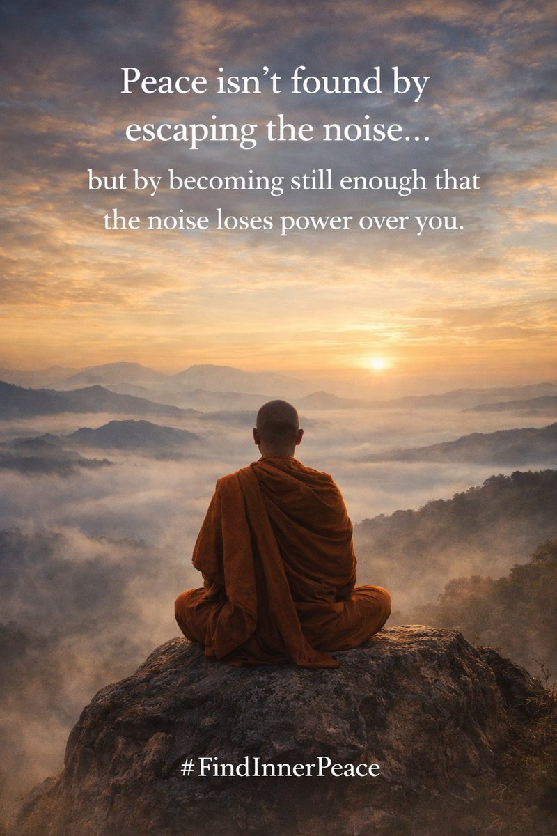 myvoice24's tweet photo. In stillness, the soul remembers its own voice.

When noise falls away, truth does not arrive  it reveals. Silence is not absence; it is awareness without interruption. There, the self meets the self without masks.
#FindInnerPeace #VoiceOfTruth https://t.co/mzzFOq0QJn