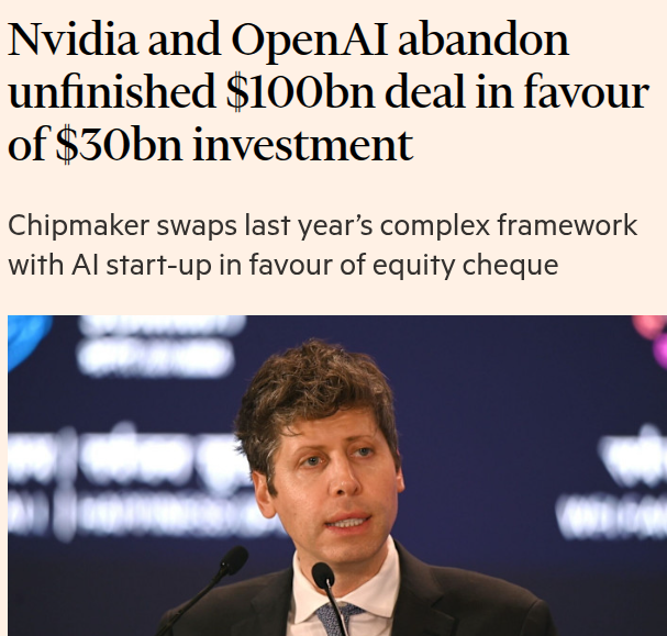 Deal restructure headline