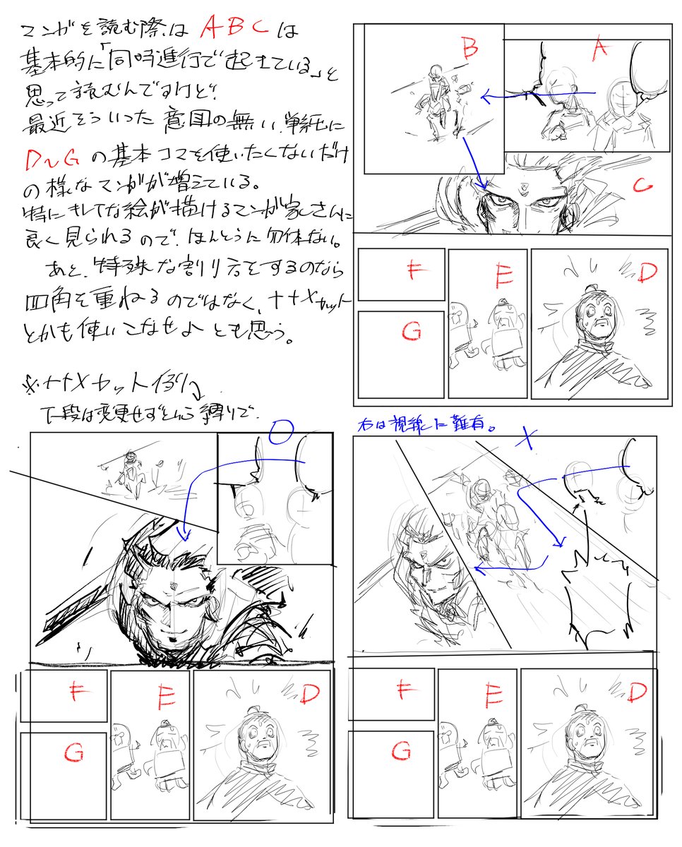 昨今は基本的なコマ割を使わずにとにかく線で区切っておけばいいだろ