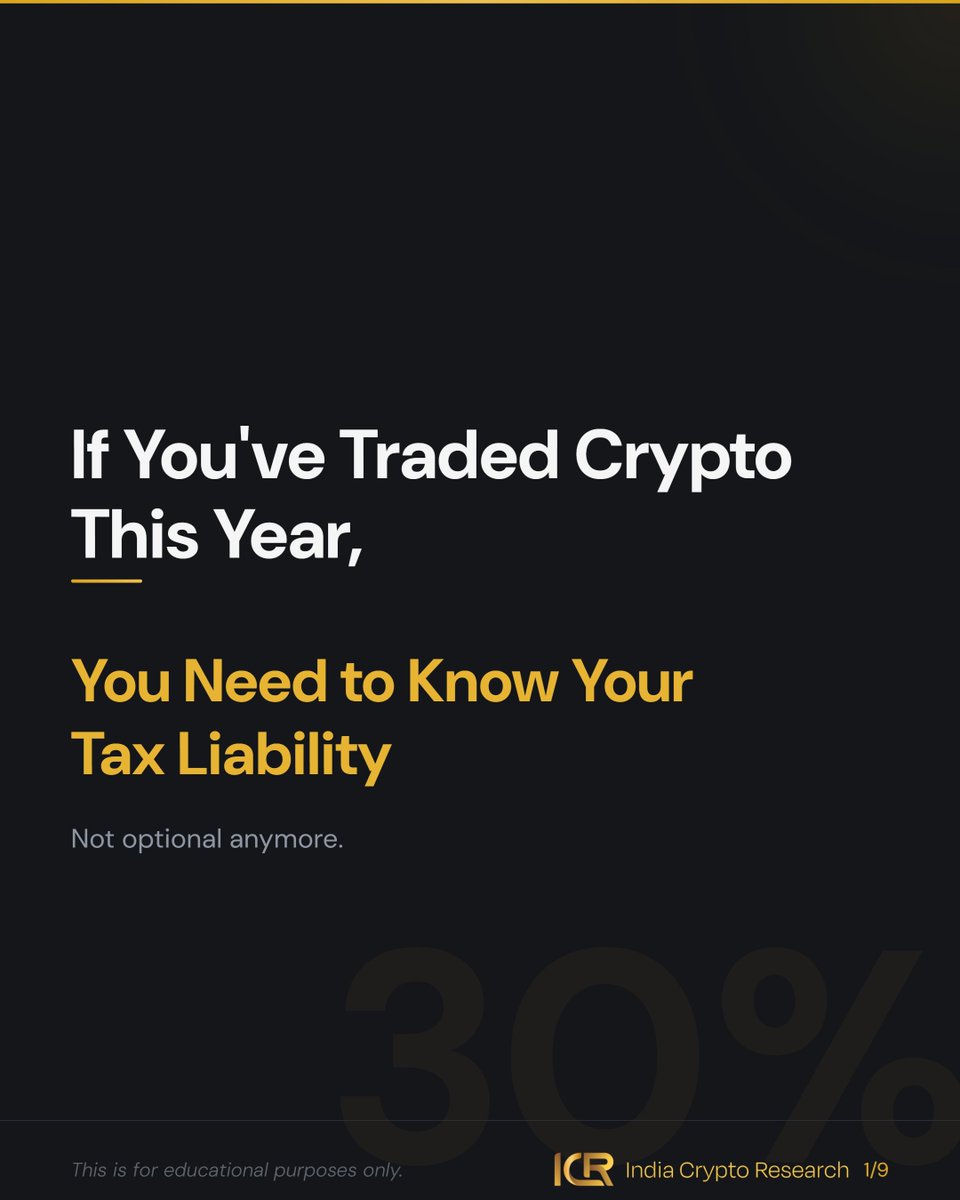 If You’ve Traded Crypto This Year, Know How It’s Taxed🧵