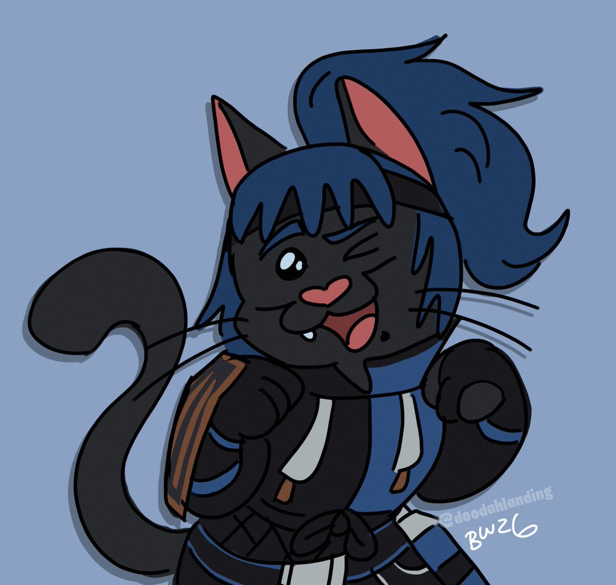 if you mess with me, you're gonna get scratched!!! 

Hope cat doodle bc it's been ages!!!
#FortniteFanArt #FortniteArt #fortnite