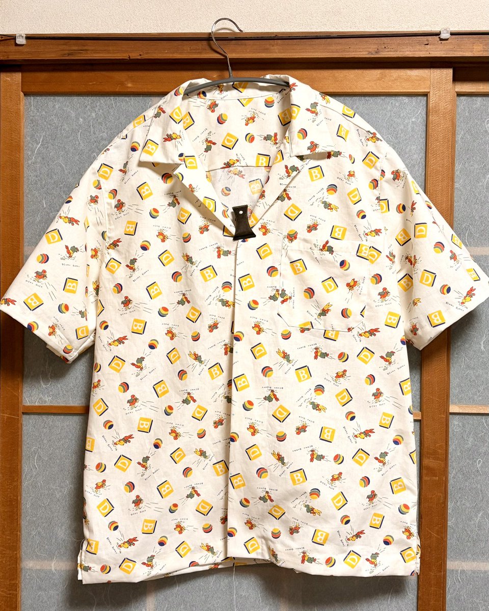 第2弾はシャツ！
ボタンつける前のところまで出来た。